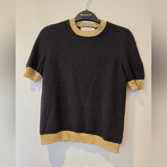 Gucci Black Sweater with Gold Accents Size XS - Picture 4 of 10